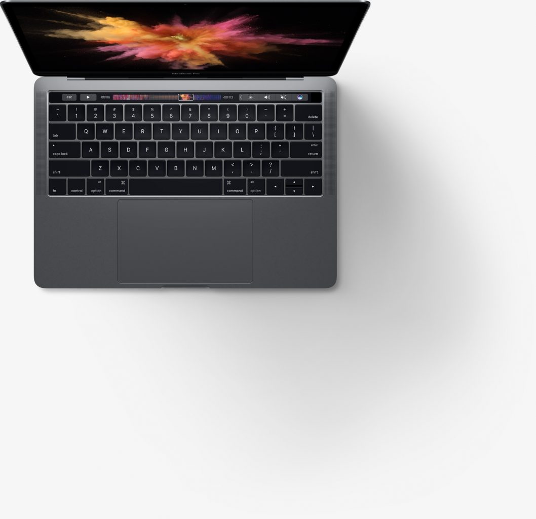 Macbook pro from top